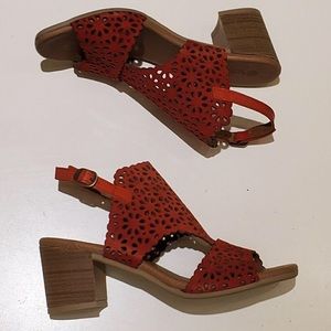 🆕 Eric Michael | Delliah Sandal | Red | 36